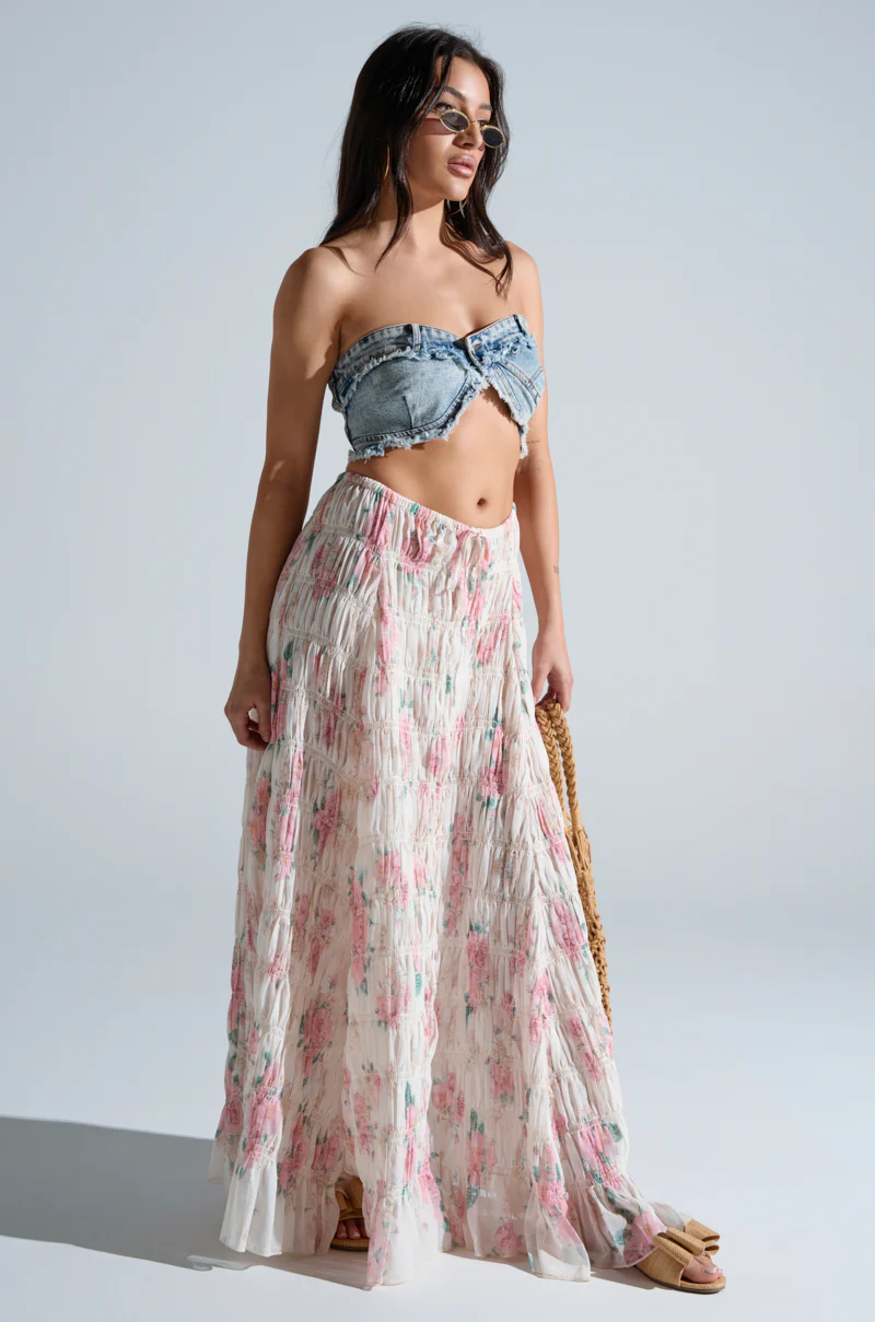 RUBY FLORAL MAXI SKIRT - Image 7