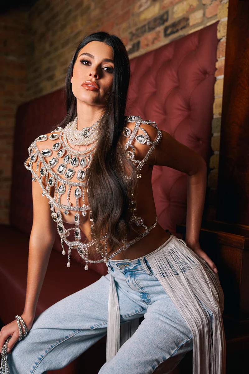 RUBY QUEEN RHINESTONE BLOUSE - Image 3