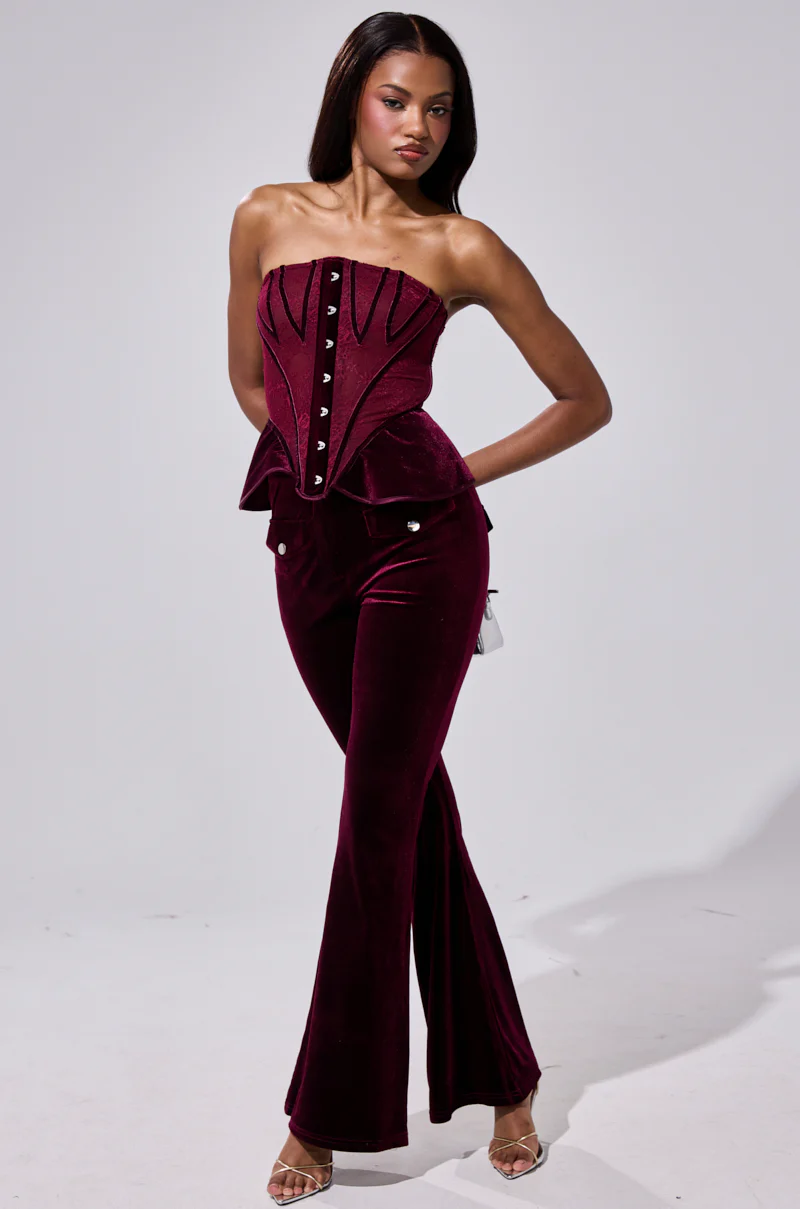 RUBY ROSE VELVET TROUSER - Image 6