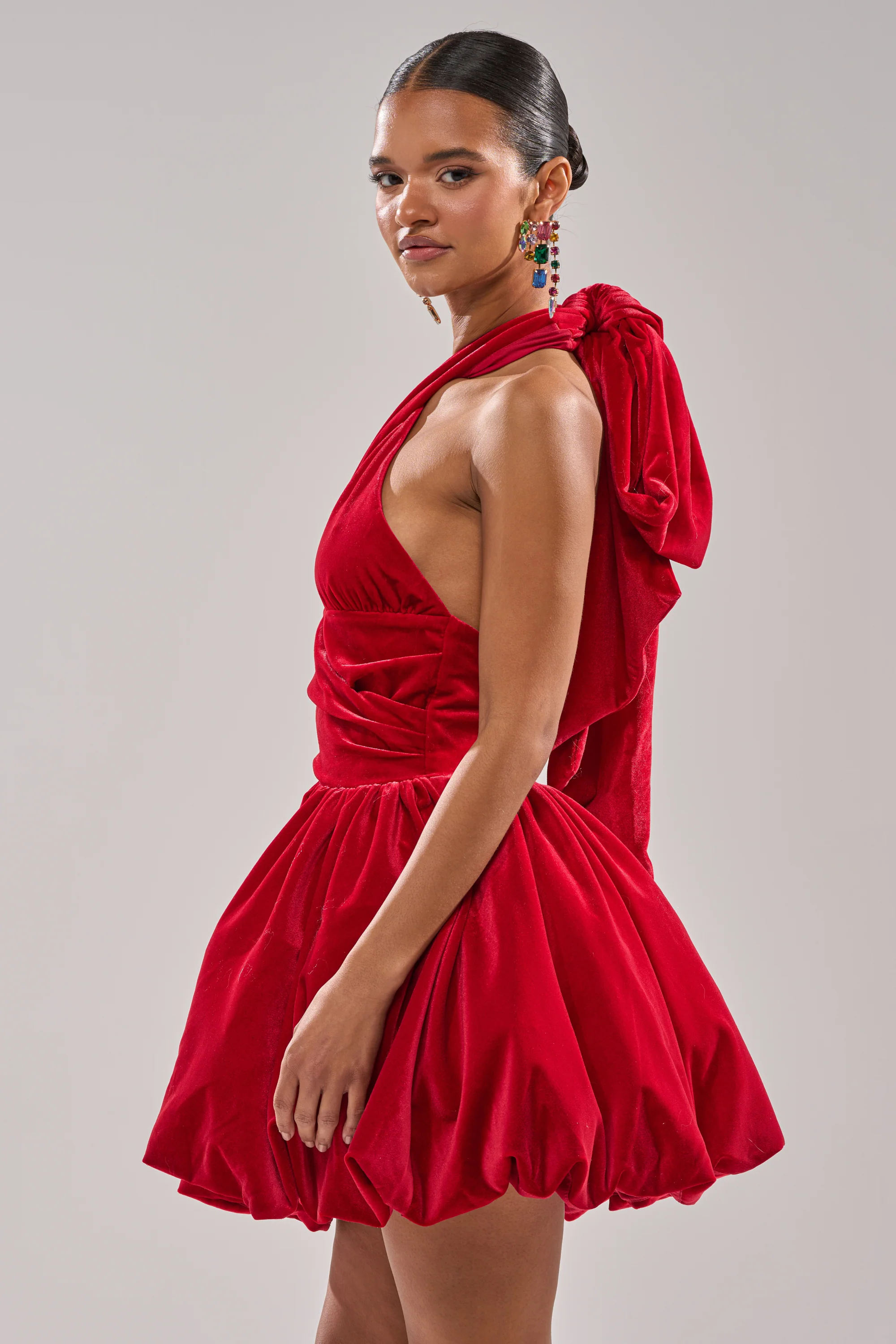 RUBY ROSE VELVET MINI DRESS - Image 3