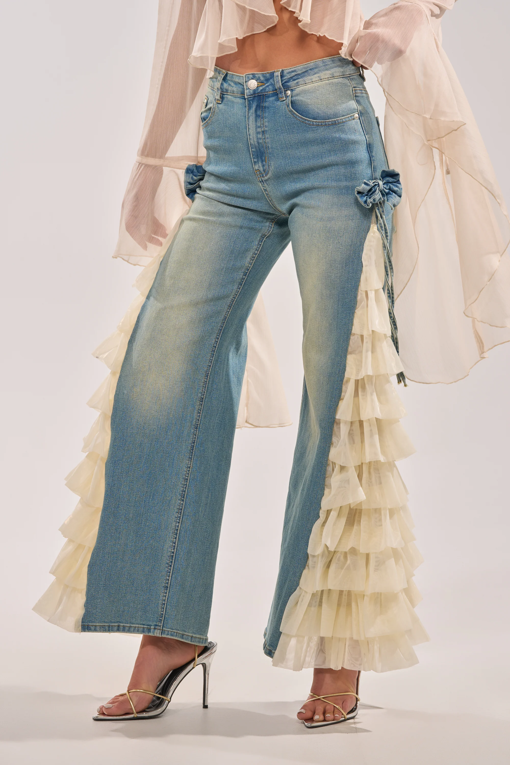 RUFFLE CITY STRAIGHT LEG DENIM - Image 5