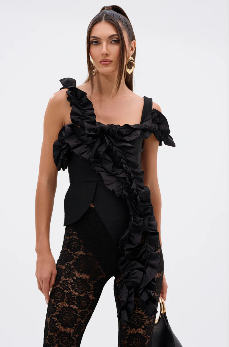 RUFFLES EVERYWHERE BANDAGE BLOUSE - Image 2