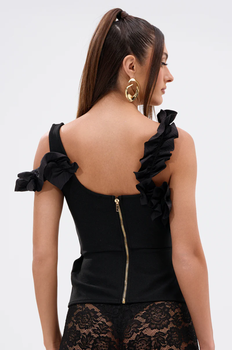 RUFFLES EVERYWHERE BANDAGE BLOUSE - Image 6