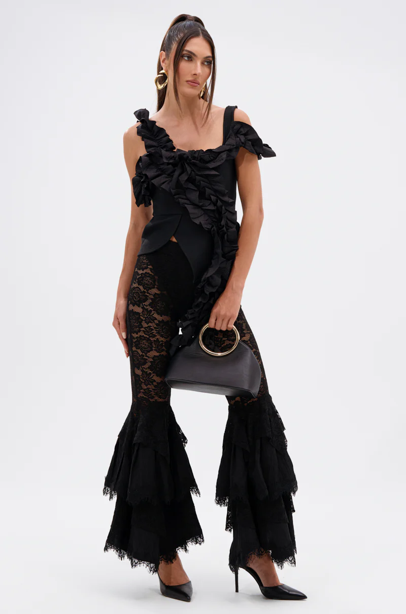 RUFFLES EVERYWHERE BANDAGE BLOUSE - Image 8