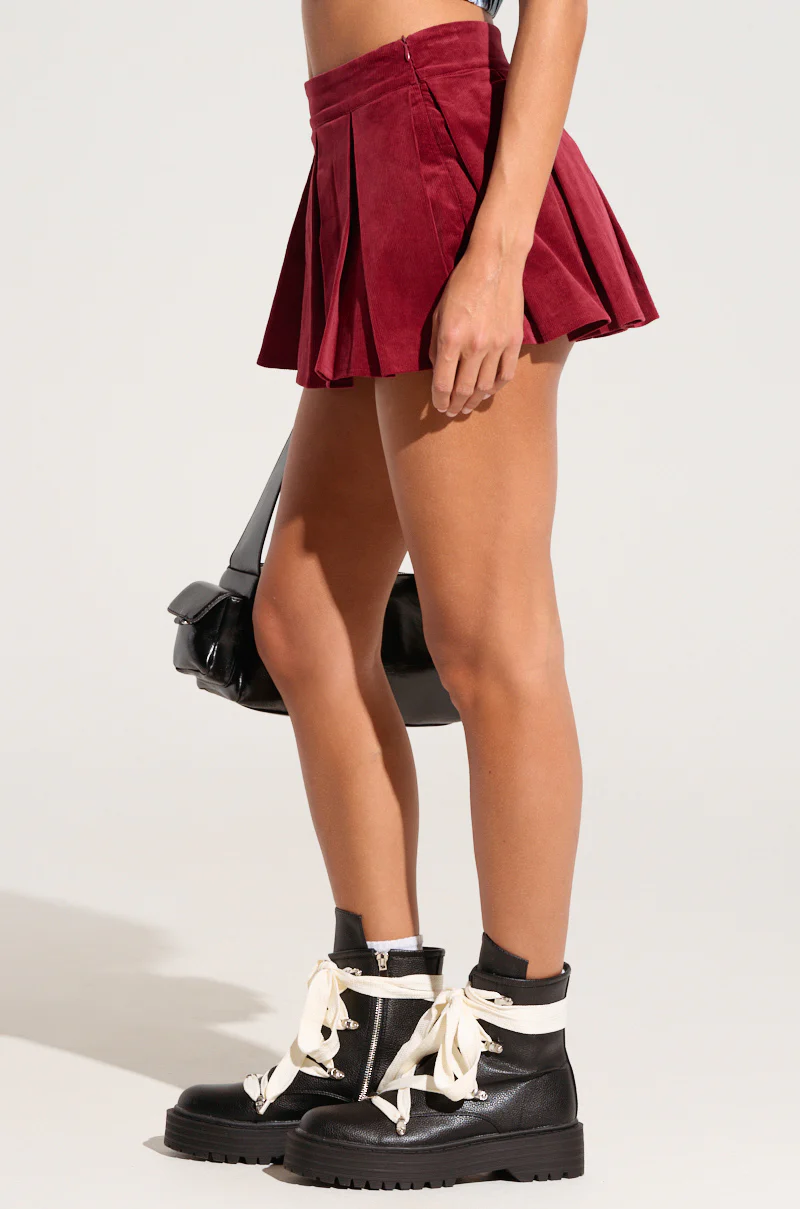 RUN AFTER YOU CORDUROY MINI SKIRT - Image 3