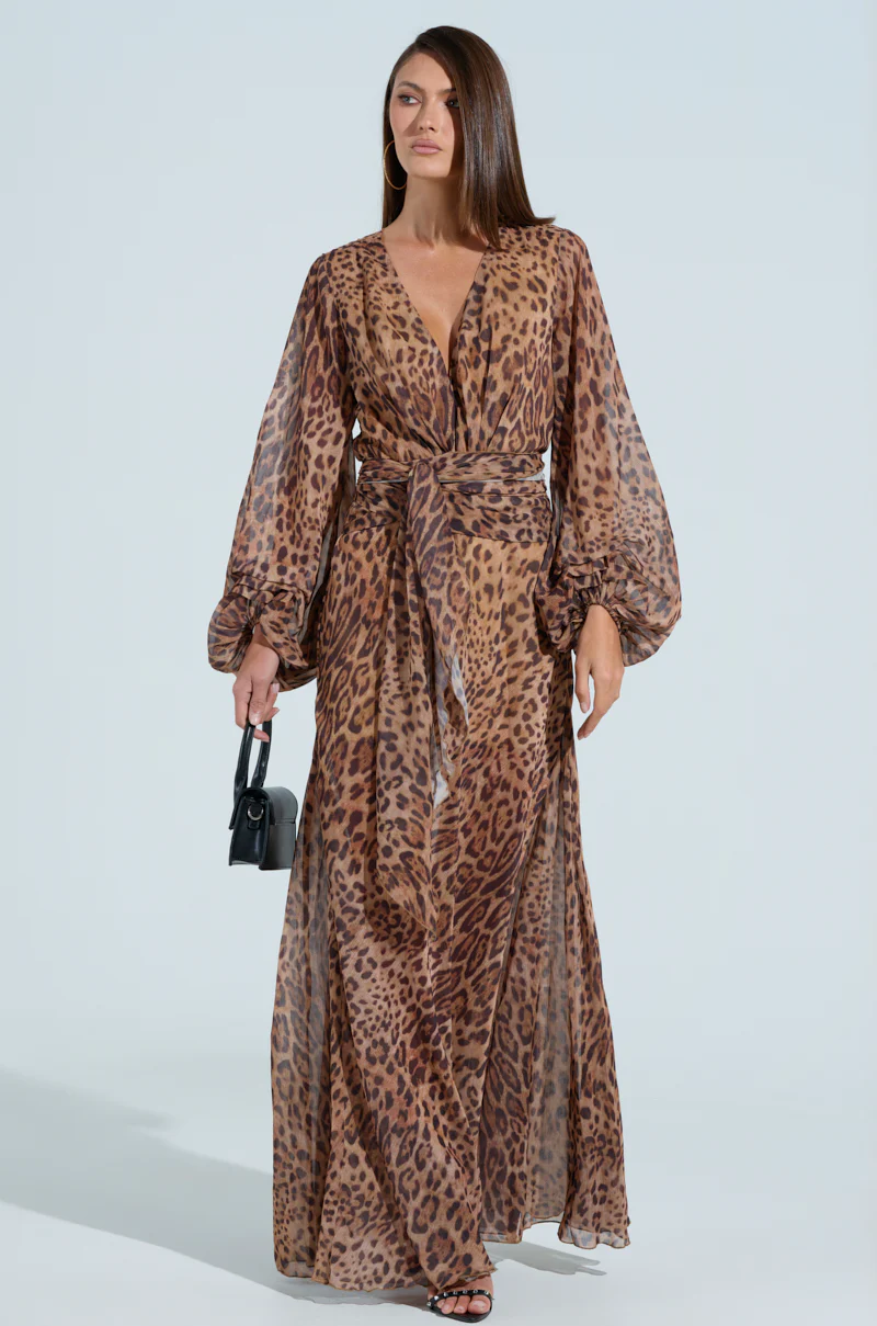 RYAN LEOPARD PRINT MAXI DRESS - Image 2