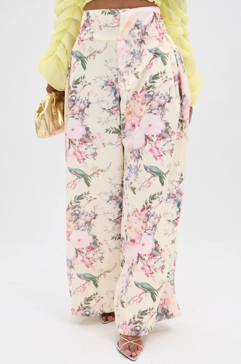 SABRINA FLORAL WIDE LEG PANT - Image 3