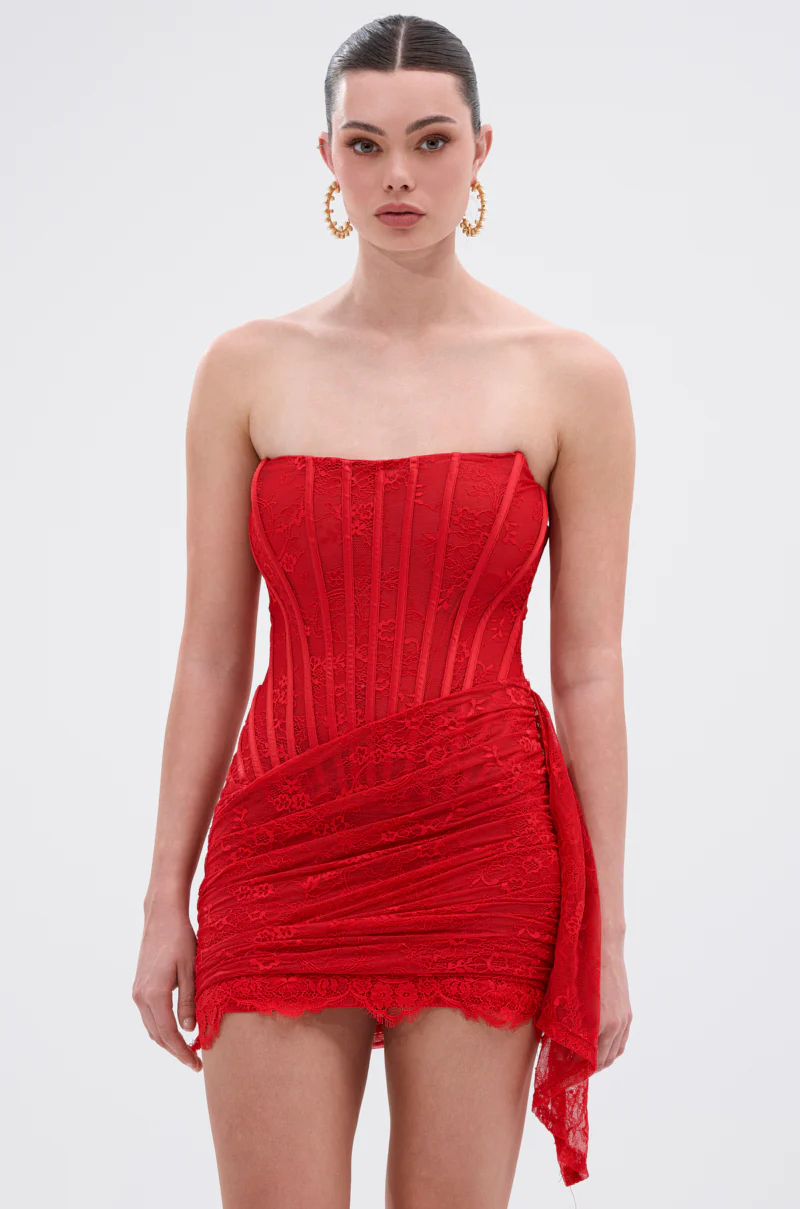 SABRINA LACE LAYERED MINI DRESS - Image 2