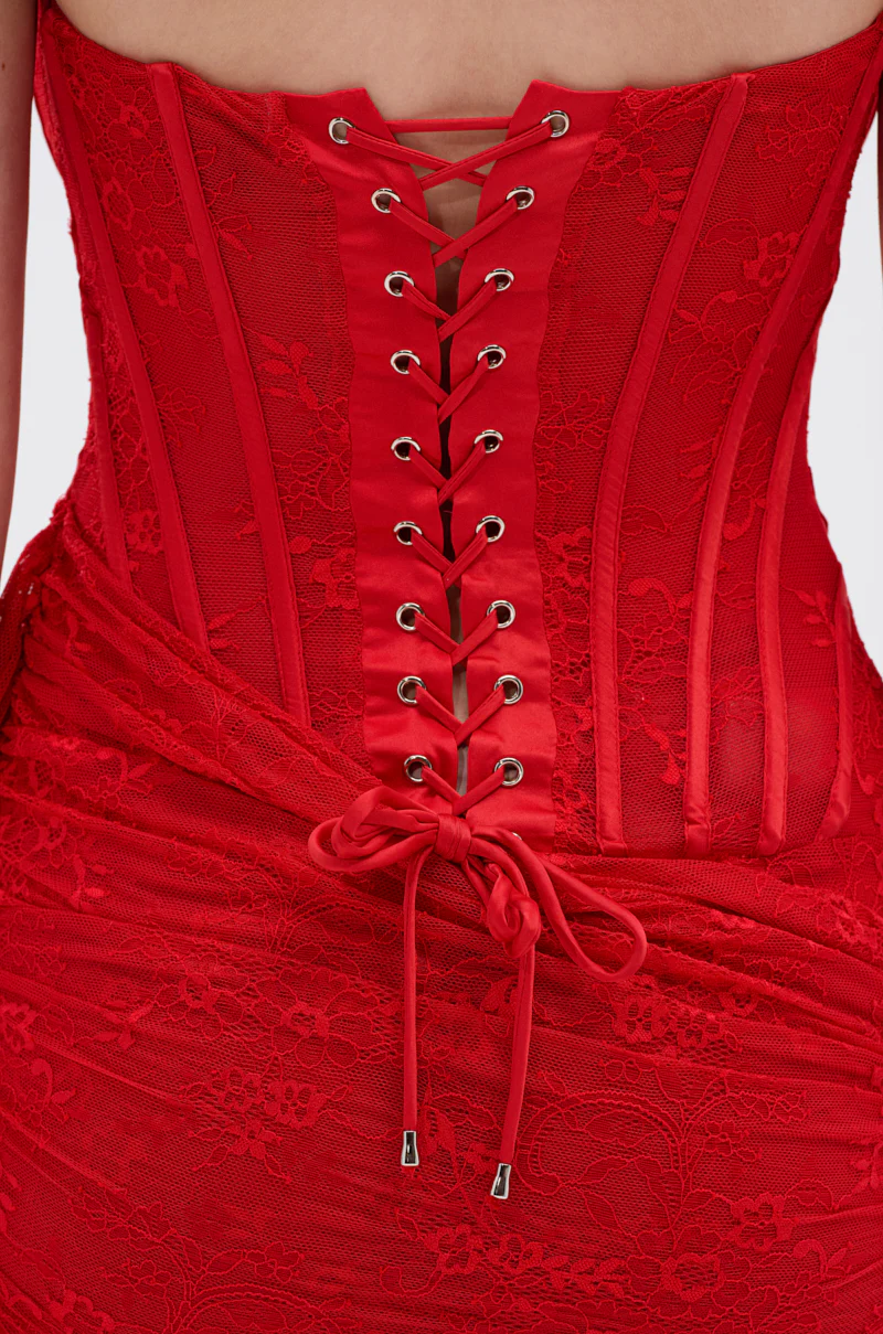 SABRINA LACE LAYERED MINI DRESS - Image 8