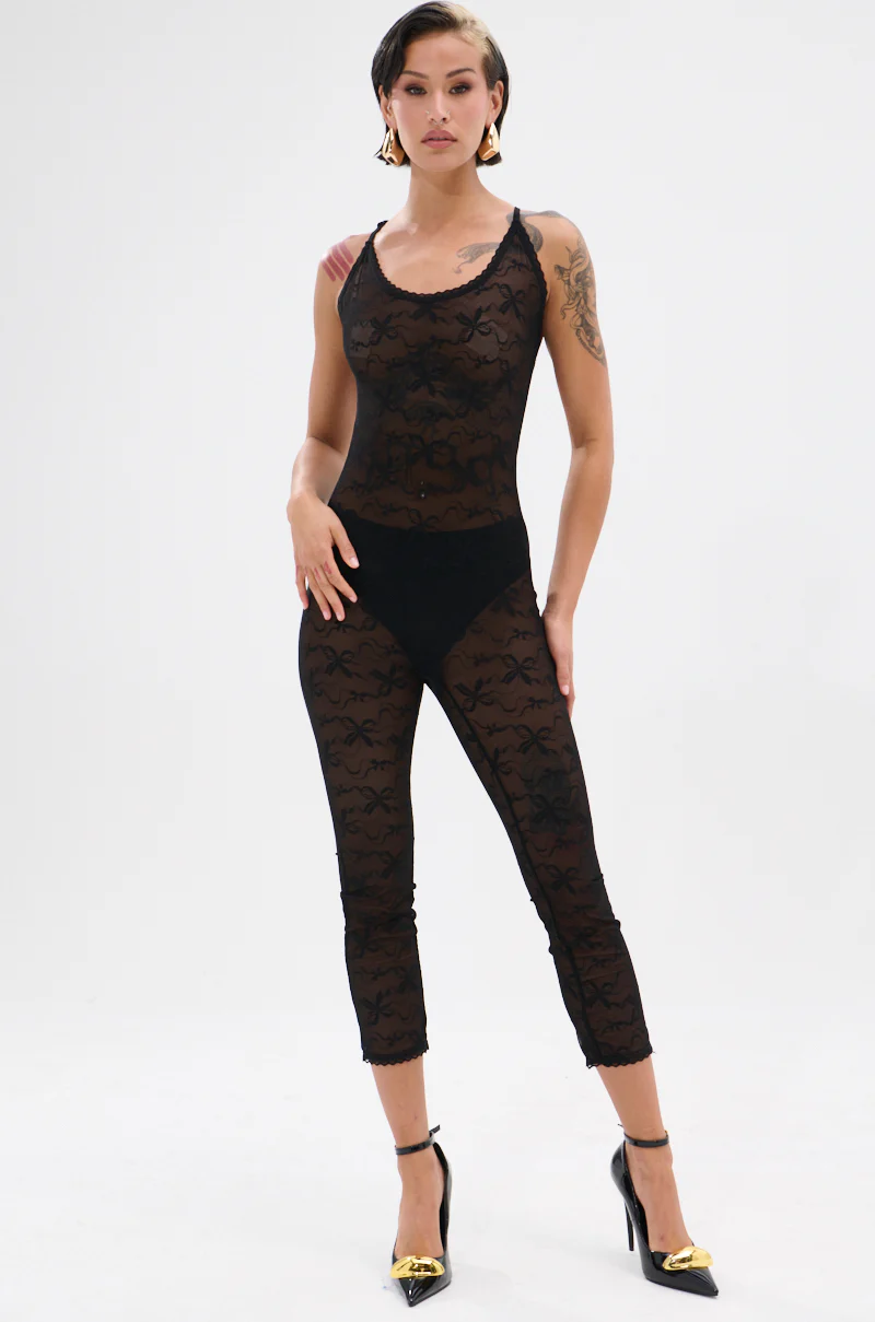 SABRINA MESH PRINTED JUMPSUIT - Image 4