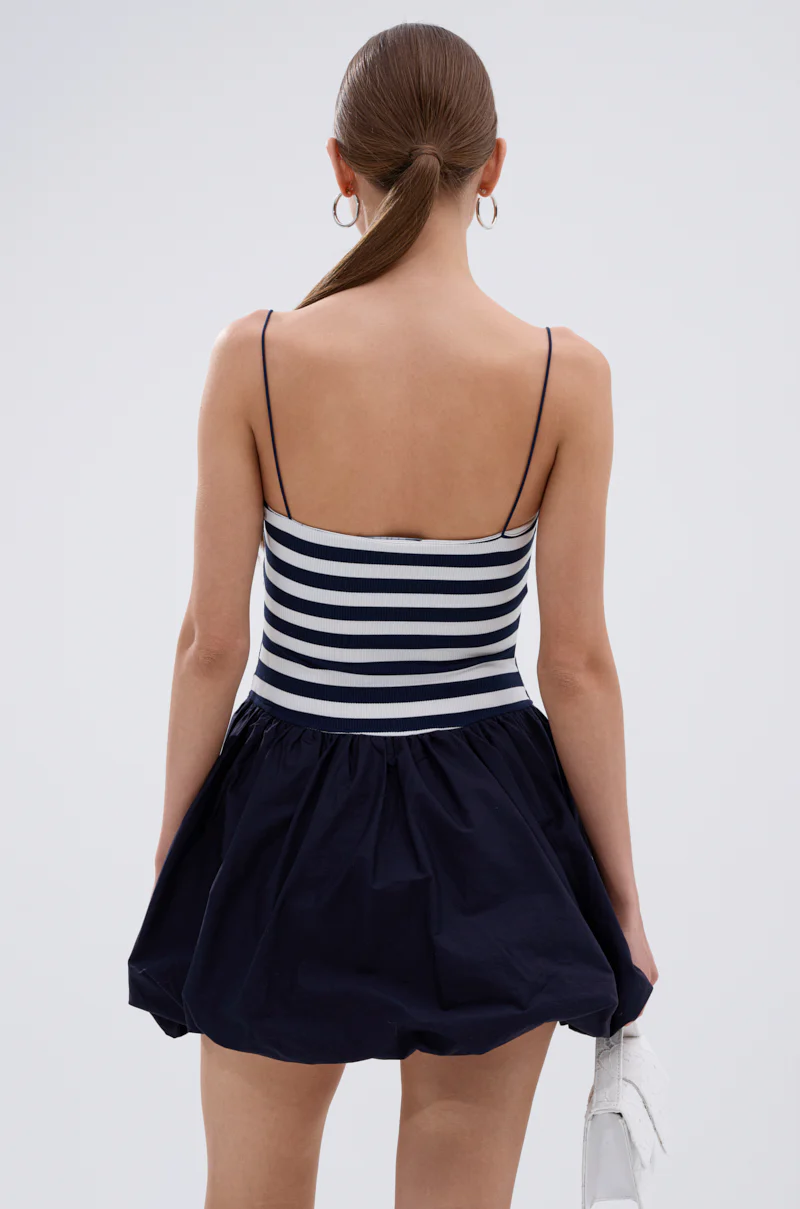 SAIL AWAY WITH ME STRIPE MINI DRESS - Image 4