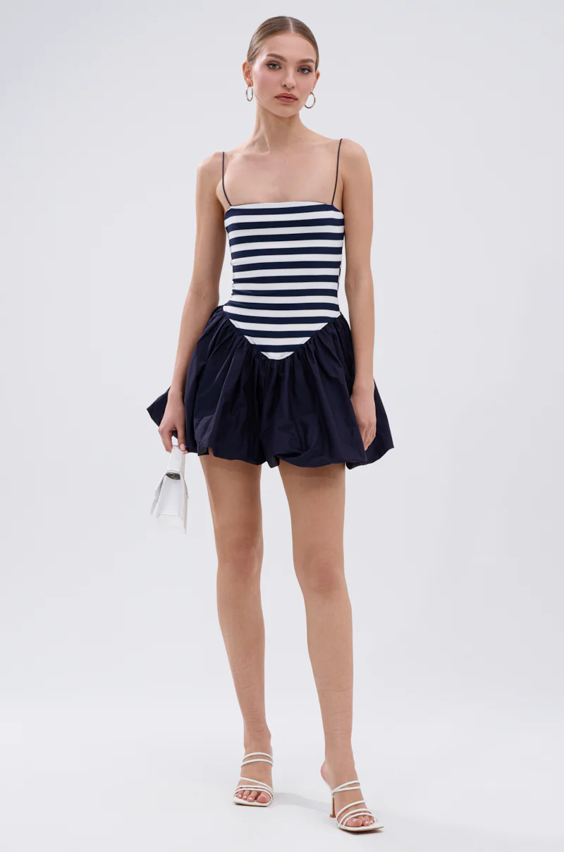 SAIL AWAY WITH ME STRIPE MINI DRESS - Image 6