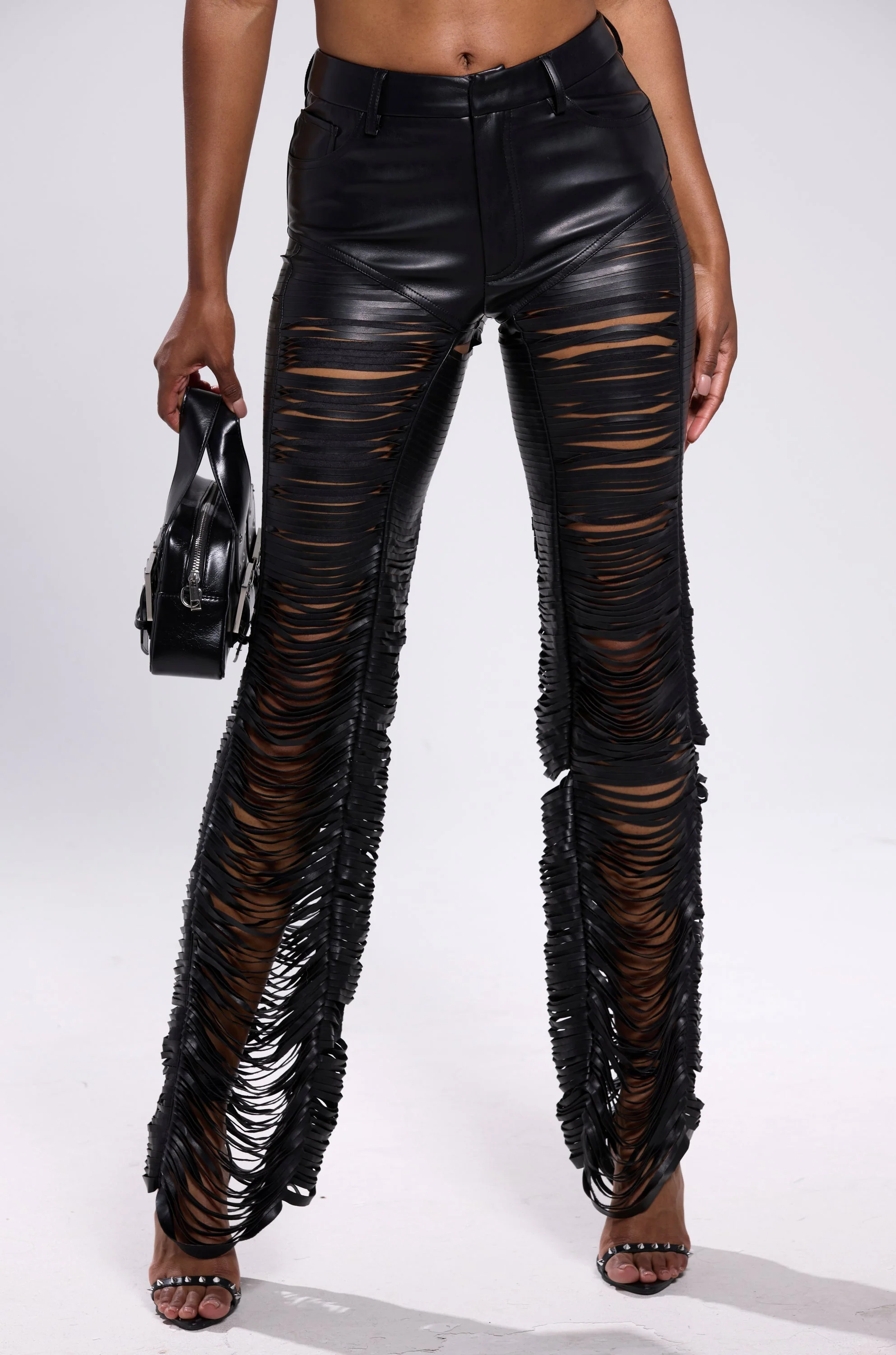 SAME OL' MISTAKES DISTRESSED LEATHER PANT - Image 2