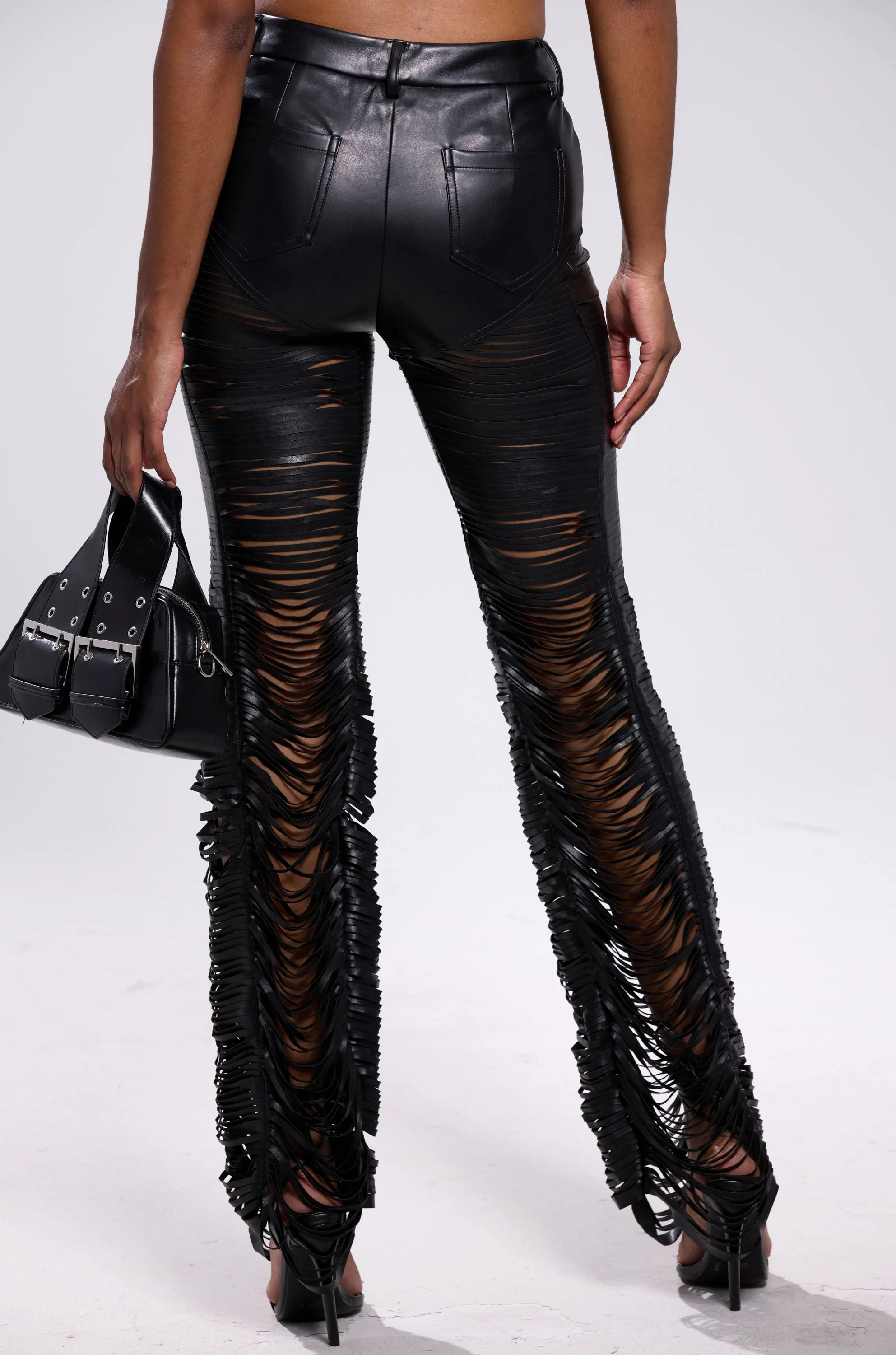 SAME OL' MISTAKES DISTRESSED LEATHER PANT - Image 5