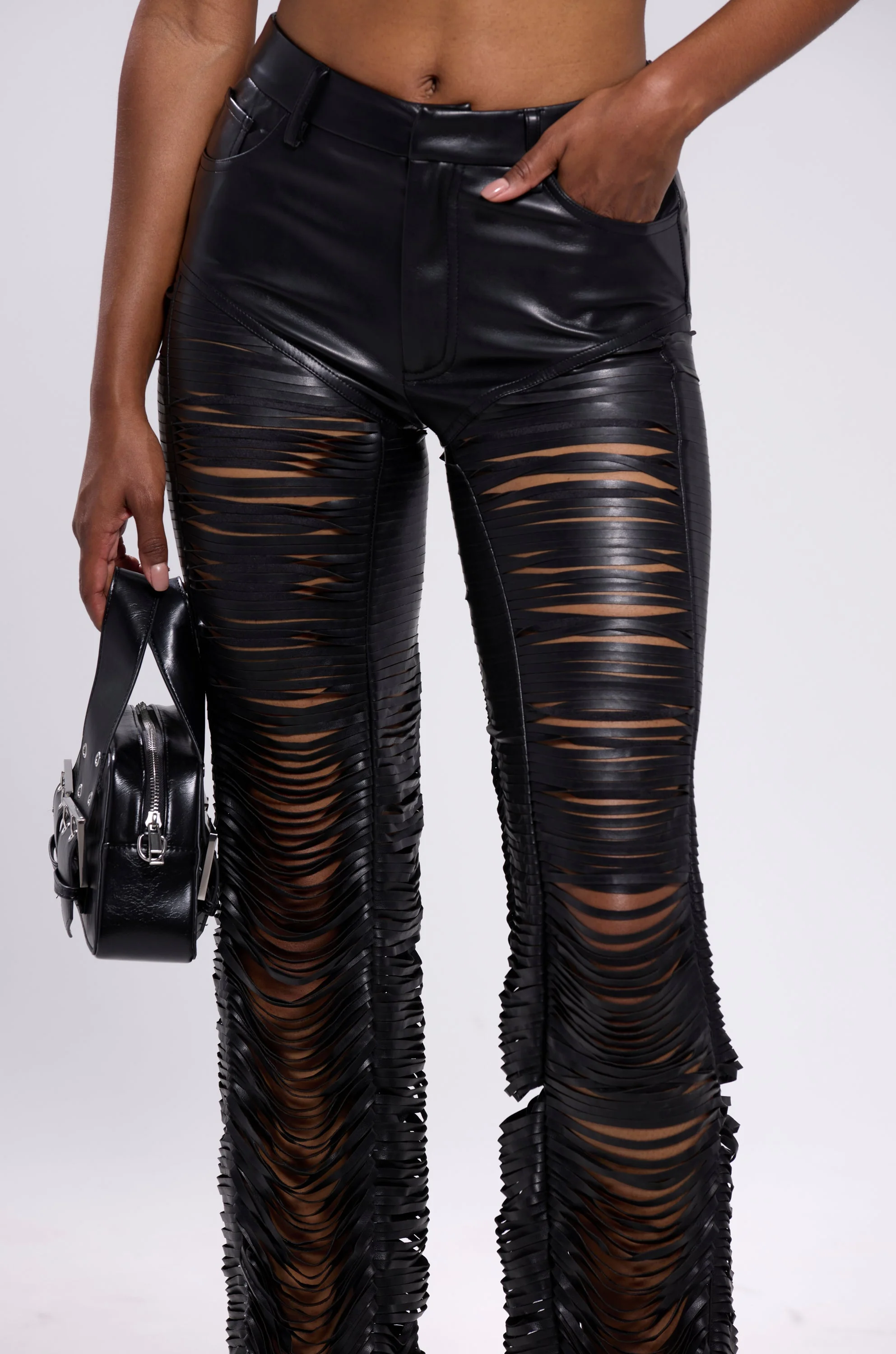 SAME OL' MISTAKES DISTRESSED LEATHER PANT - Image 8