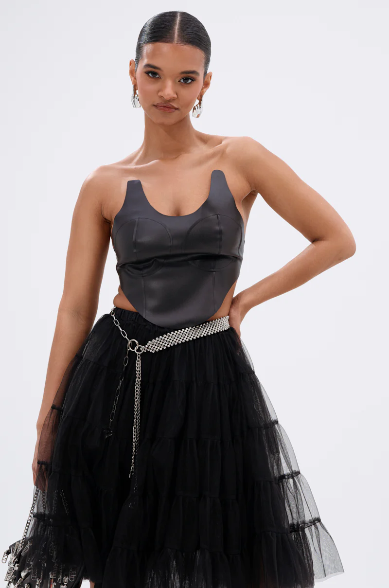 SAMMI FAUX LEATHER CORSET - Image 2