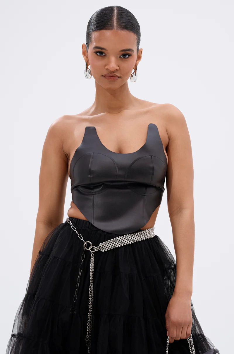 SAMMI FAUX LEATHER CORSET - Image 3