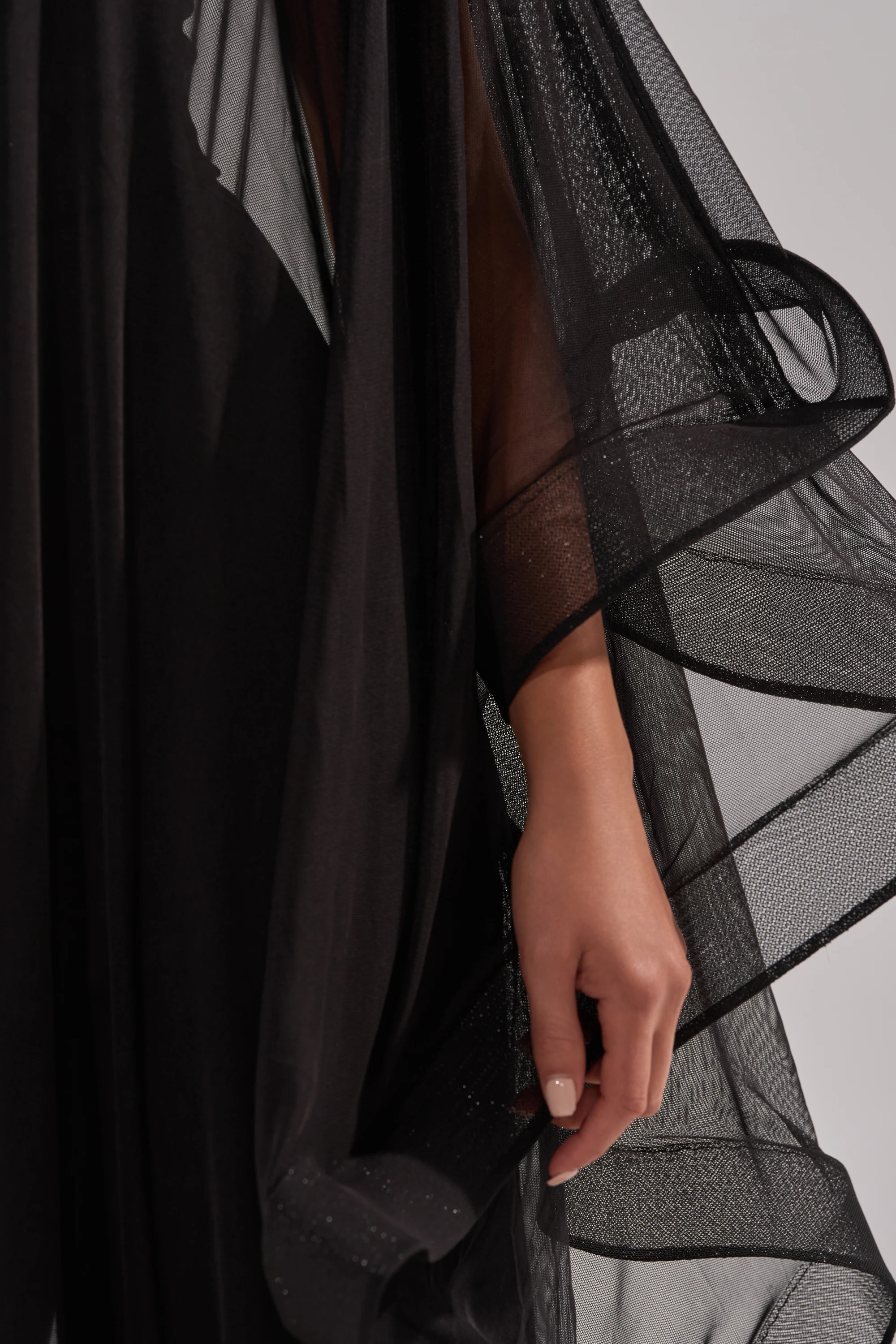 SANDO MESH JUMPSUIT IN BLACK - Image 9