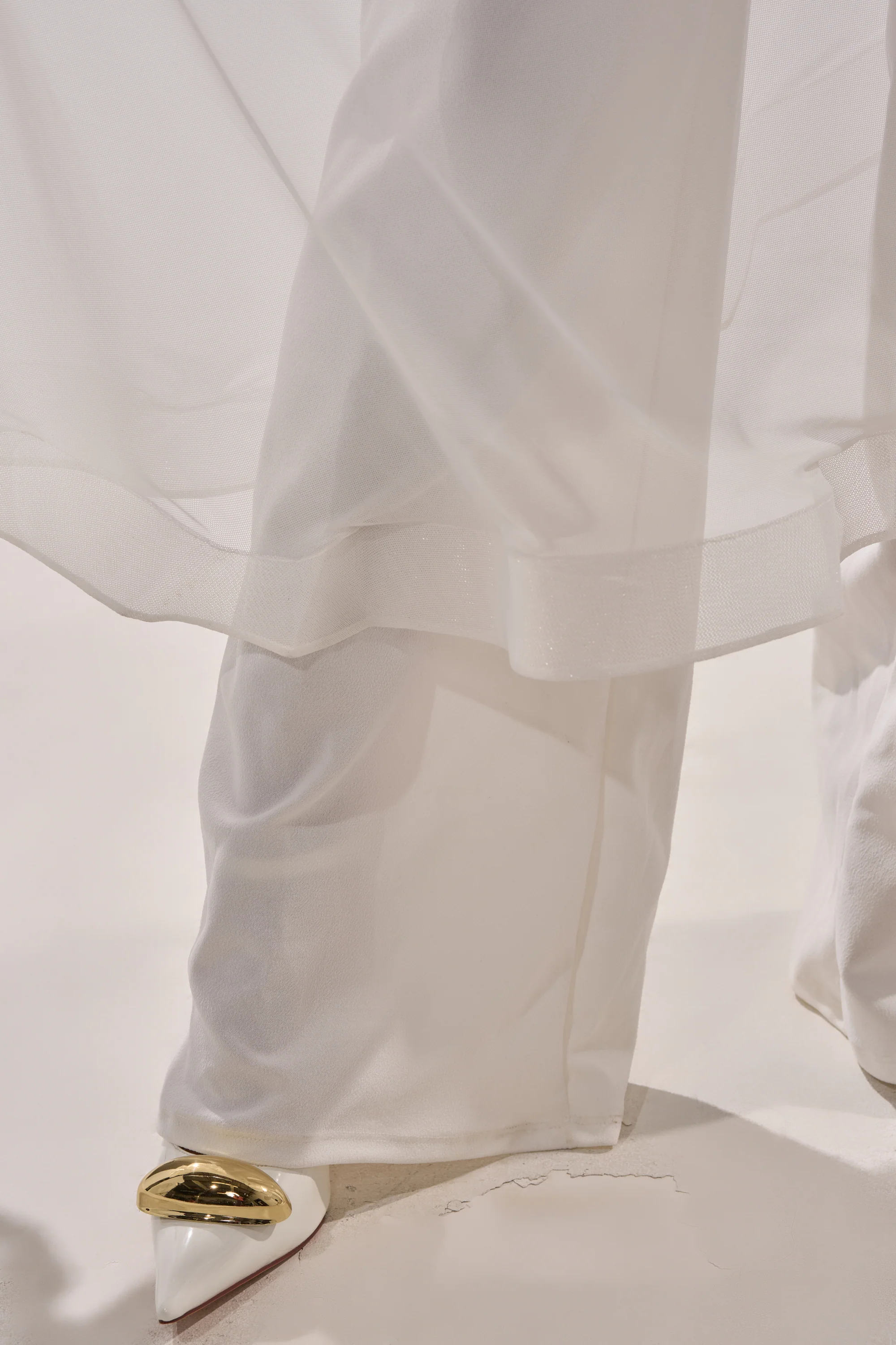 SANDO MESH JUMPSUIT IN WHITE - Image 10