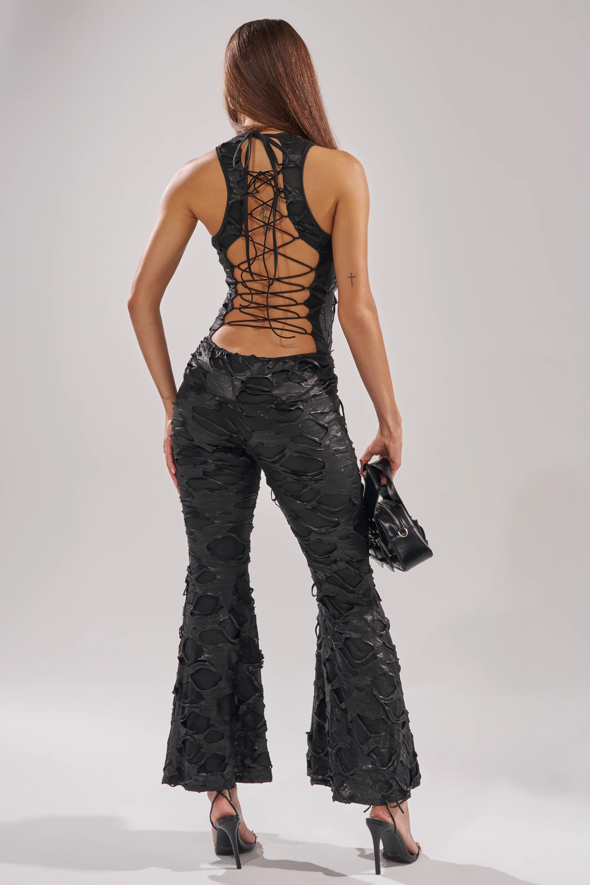 SASHA LACE SLEEVELESS JUMPSUIT - Image 5