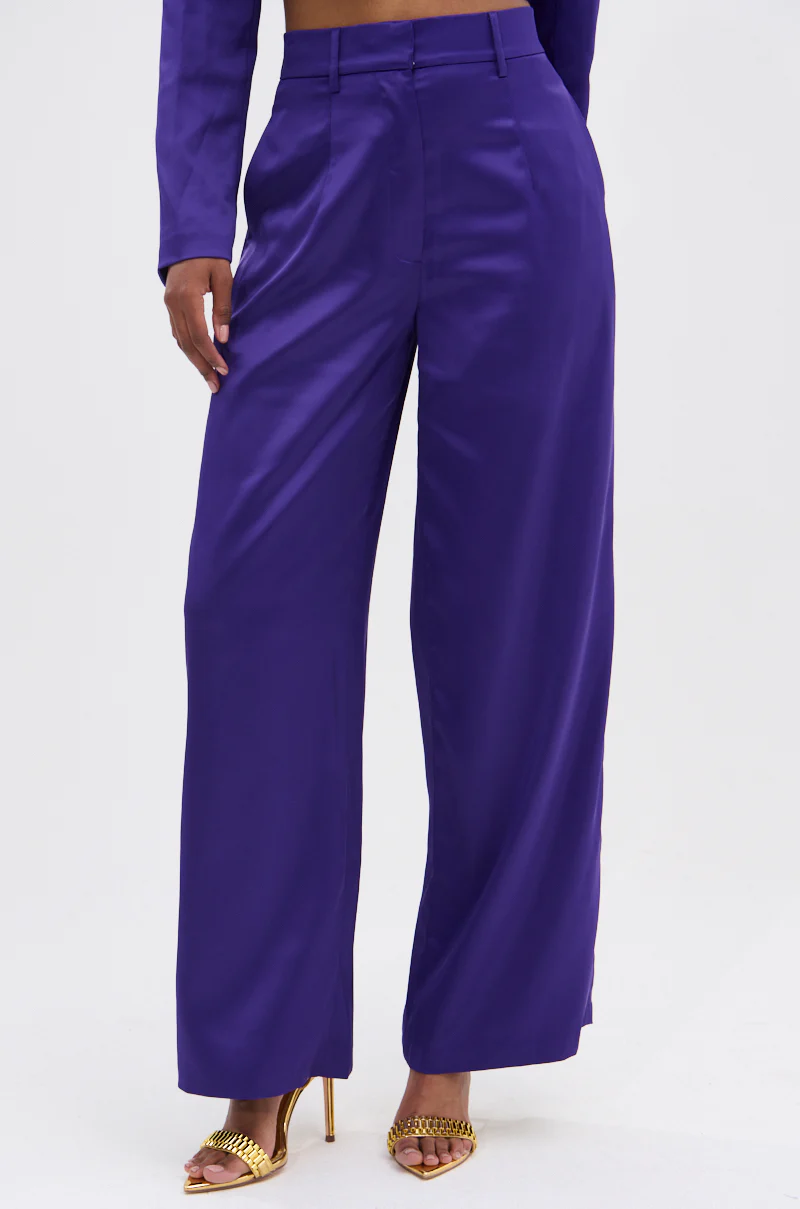 SAY YOU LOVE ME SATIN TROUSER - Image 2