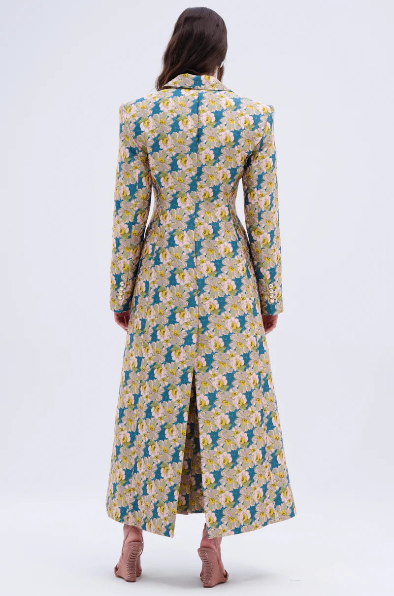 SCARLETT LUXE TRENCH IN BROCADE - Image 5