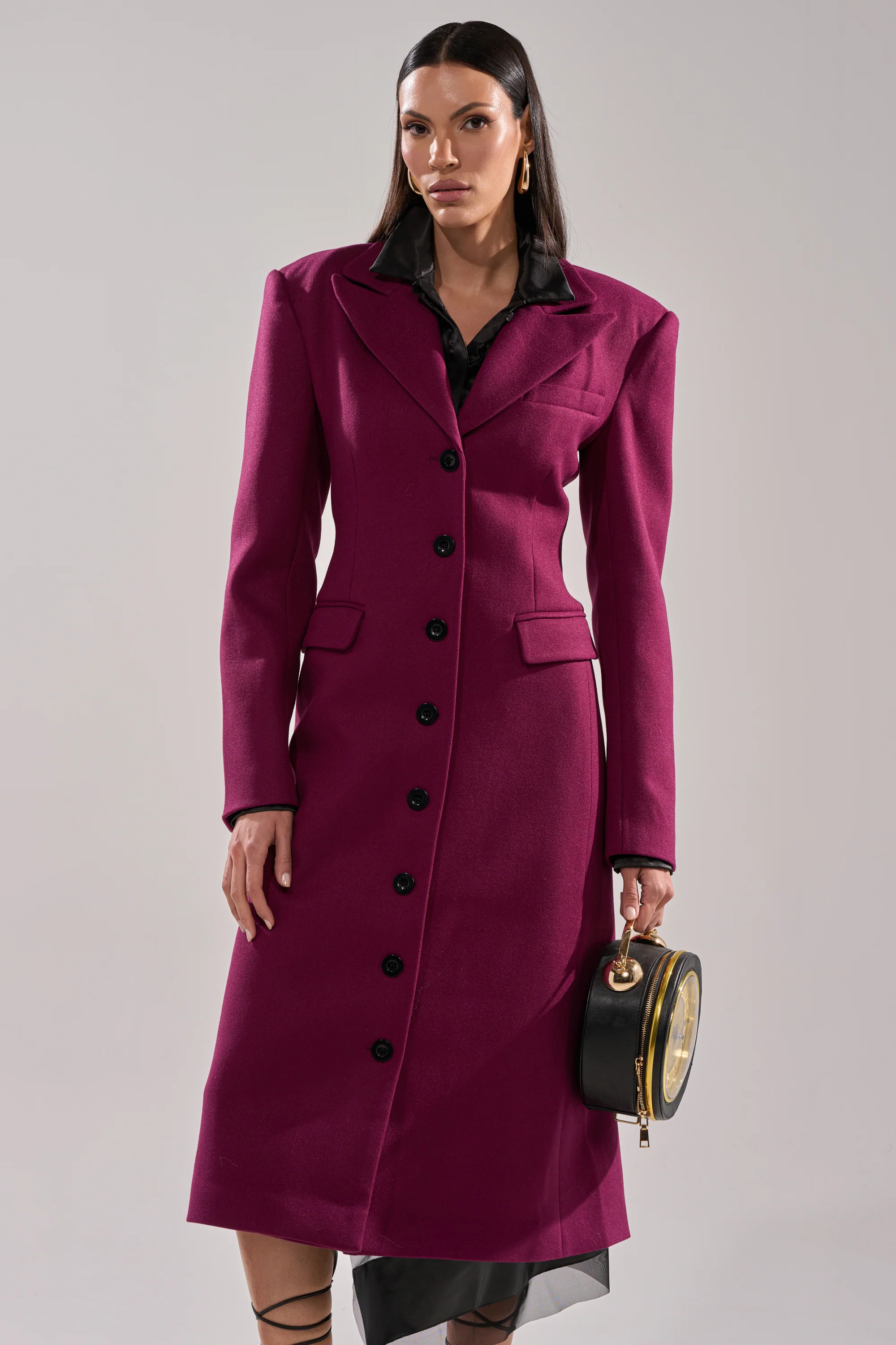 SCARLETT LUXE TRENCH IN PURPLE - Image 2