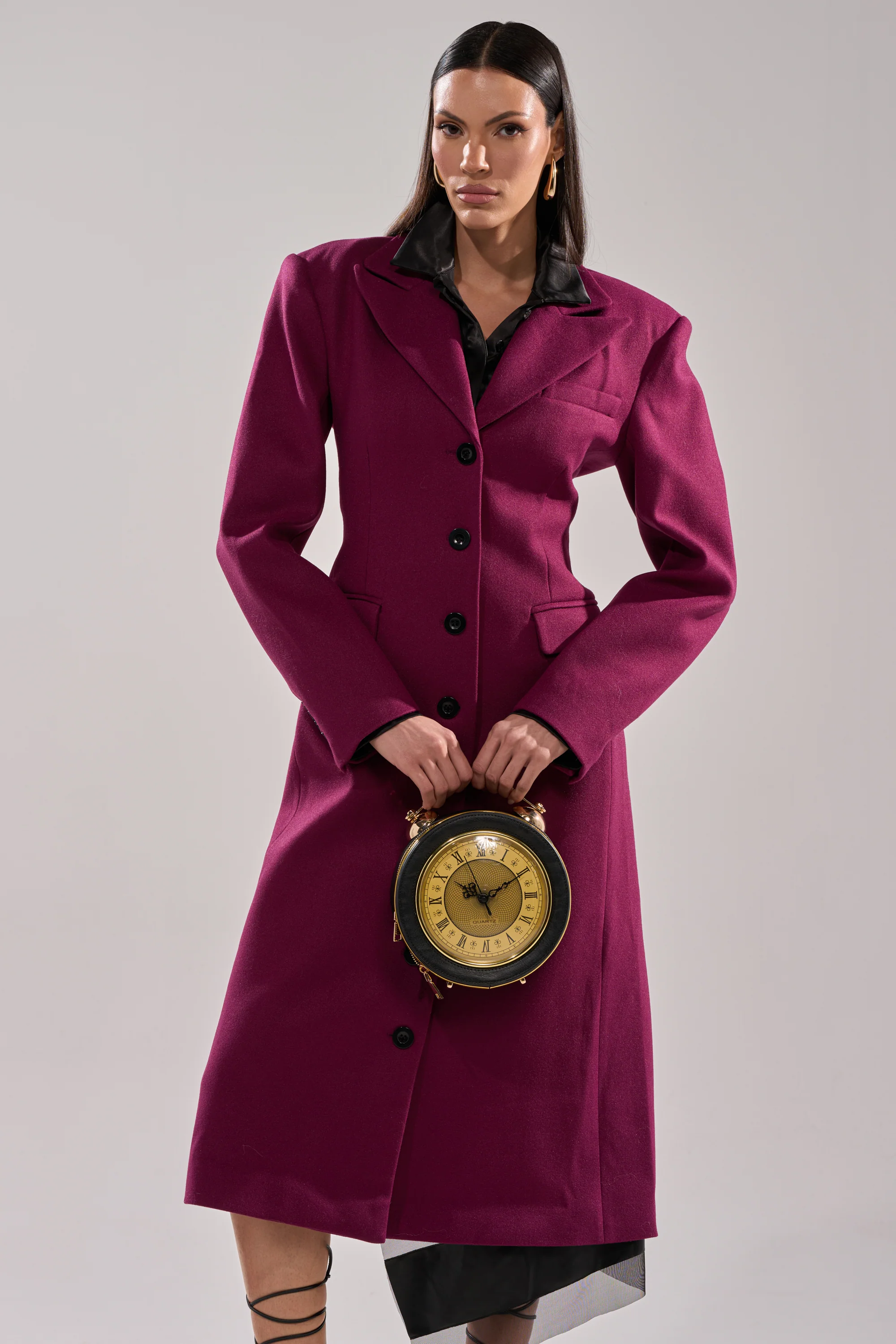 SCARLETT LUXE TRENCH IN PURPLE - Image 3