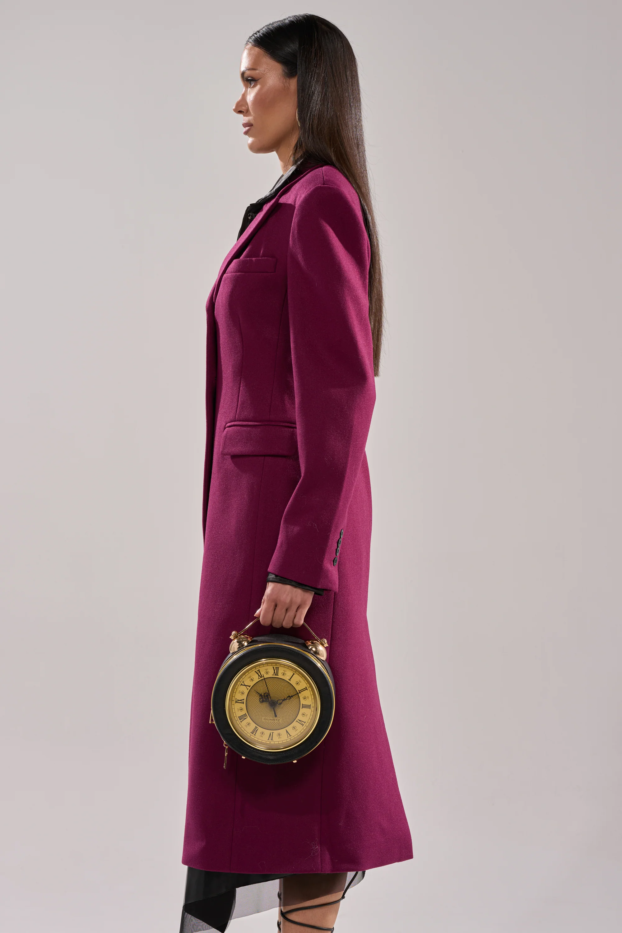 SCARLETT LUXE TRENCH IN PURPLE - Image 4