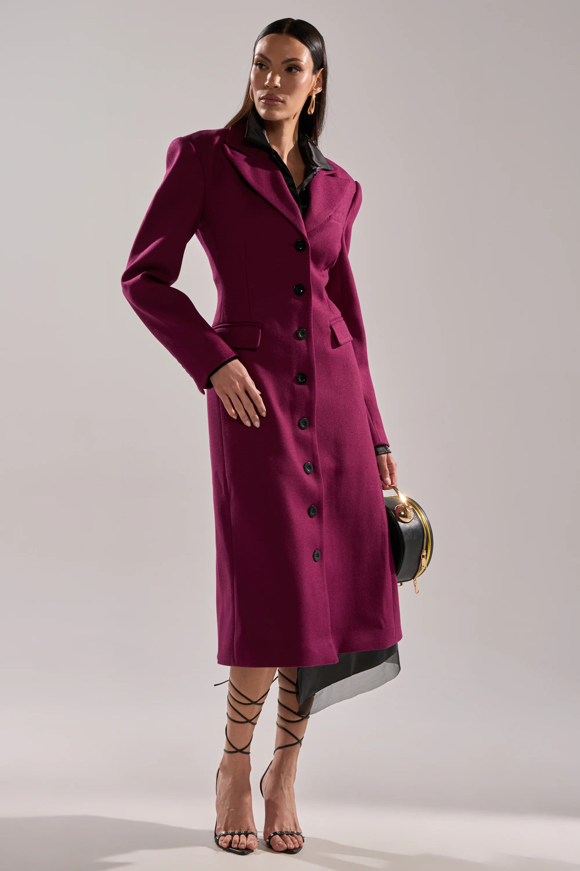 SCARLETT LUXE TRENCH IN PURPLE - Image 7