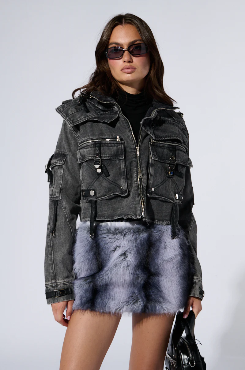 SCORPIO CARGO DENIM JACKET - Image 4