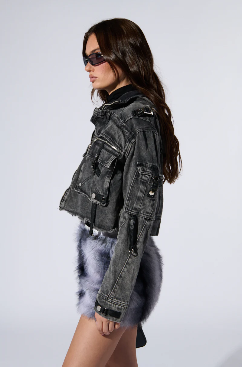 SCORPIO CARGO DENIM JACKET - Image 5