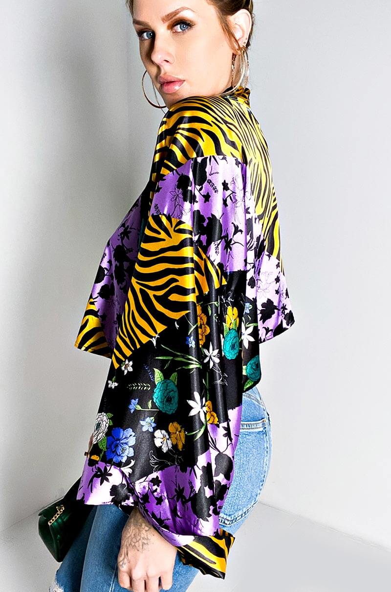 SECRET LIFE LONG SLEEVE BUTTON DOWN BLOUSE - Image 2