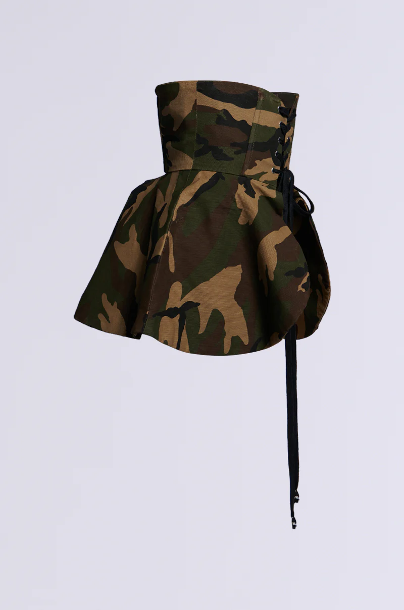 SEE THRU YOU CAMO PEPLUM BELT - Image 4