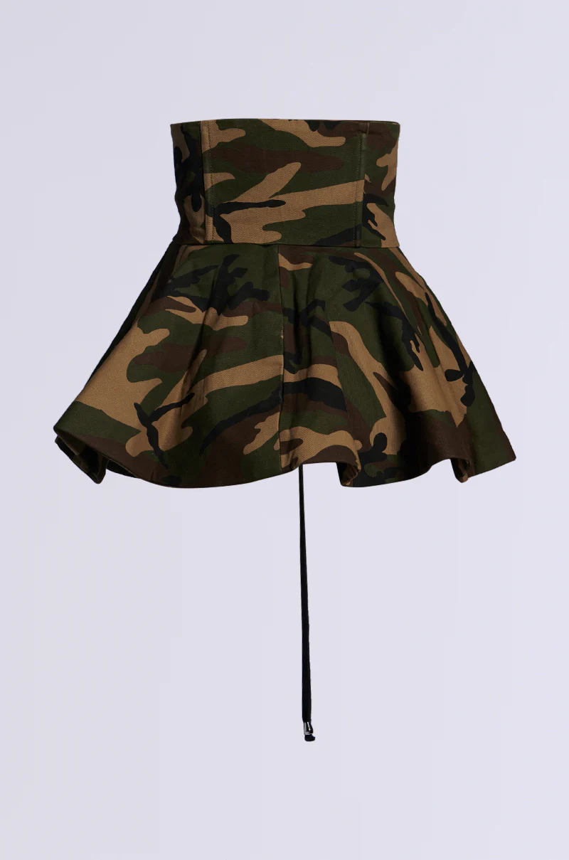 SEE THRU YOU CAMO PEPLUM BELT - Image 5