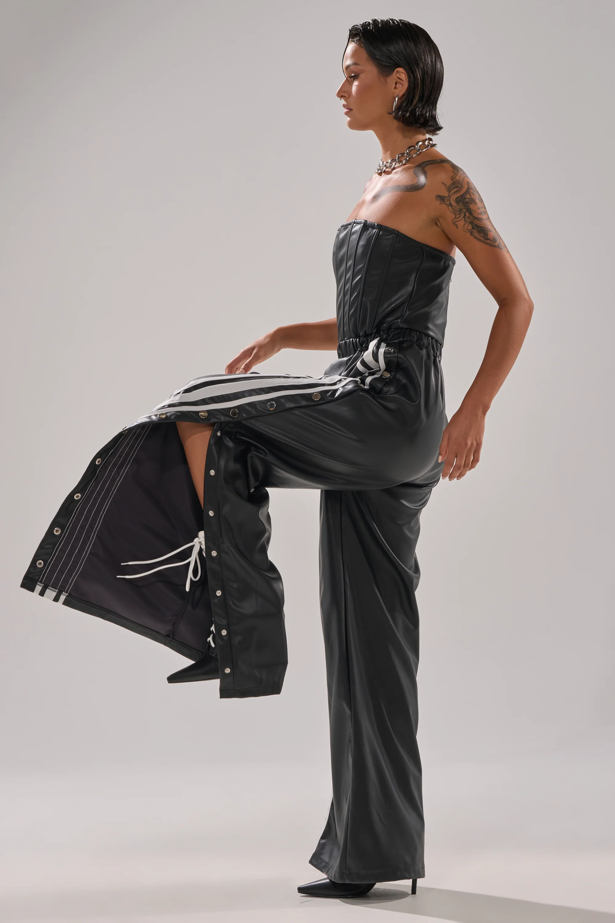 SEE YOU NEXT YEAR PU JUMPSUIT - Image 4