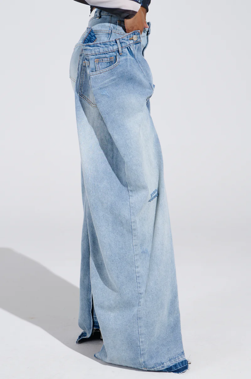 SEEING DOUBLE DECONSTRUCTED DENIM JEANS - Image 5