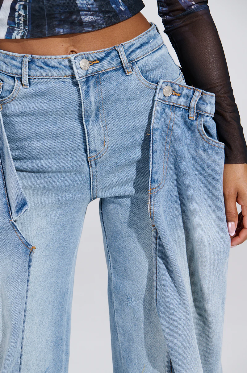 SEEING DOUBLE DECONSTRUCTED DENIM JEANS - Image 8