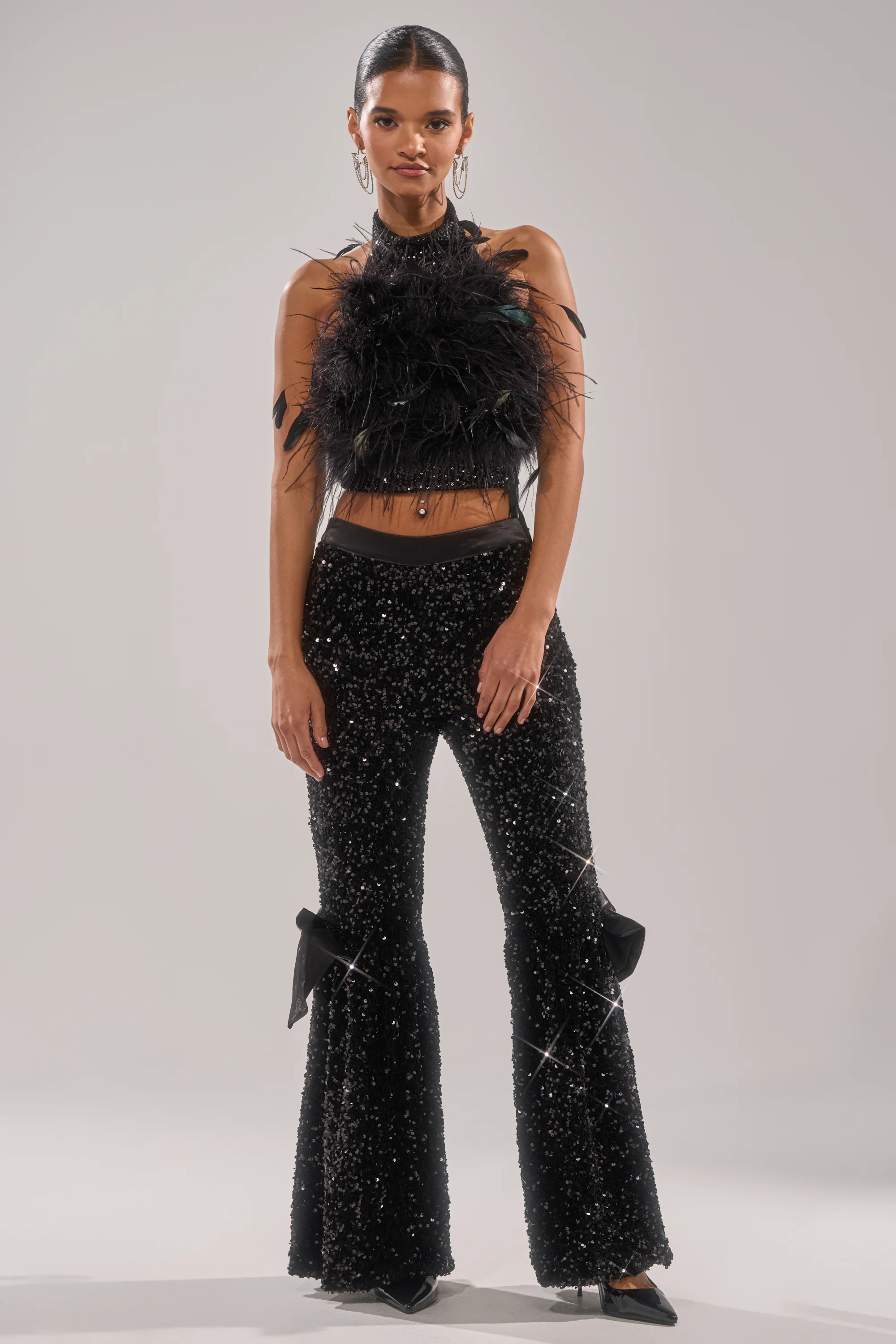 SELENA SPARKLING WIDE LEG PANT - Image 5