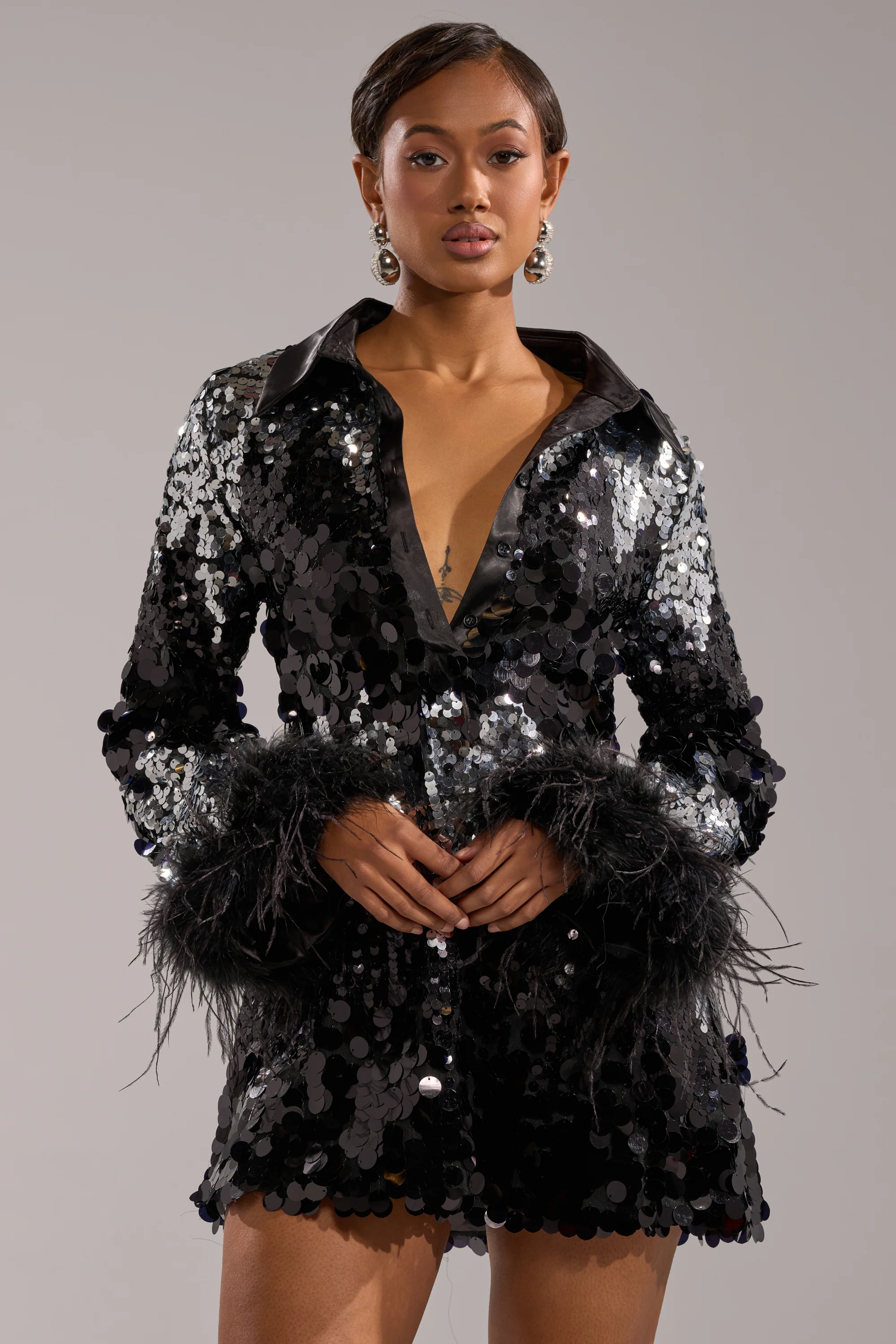 SEQUINS AFTER DARK MINI DRESS - Image 2