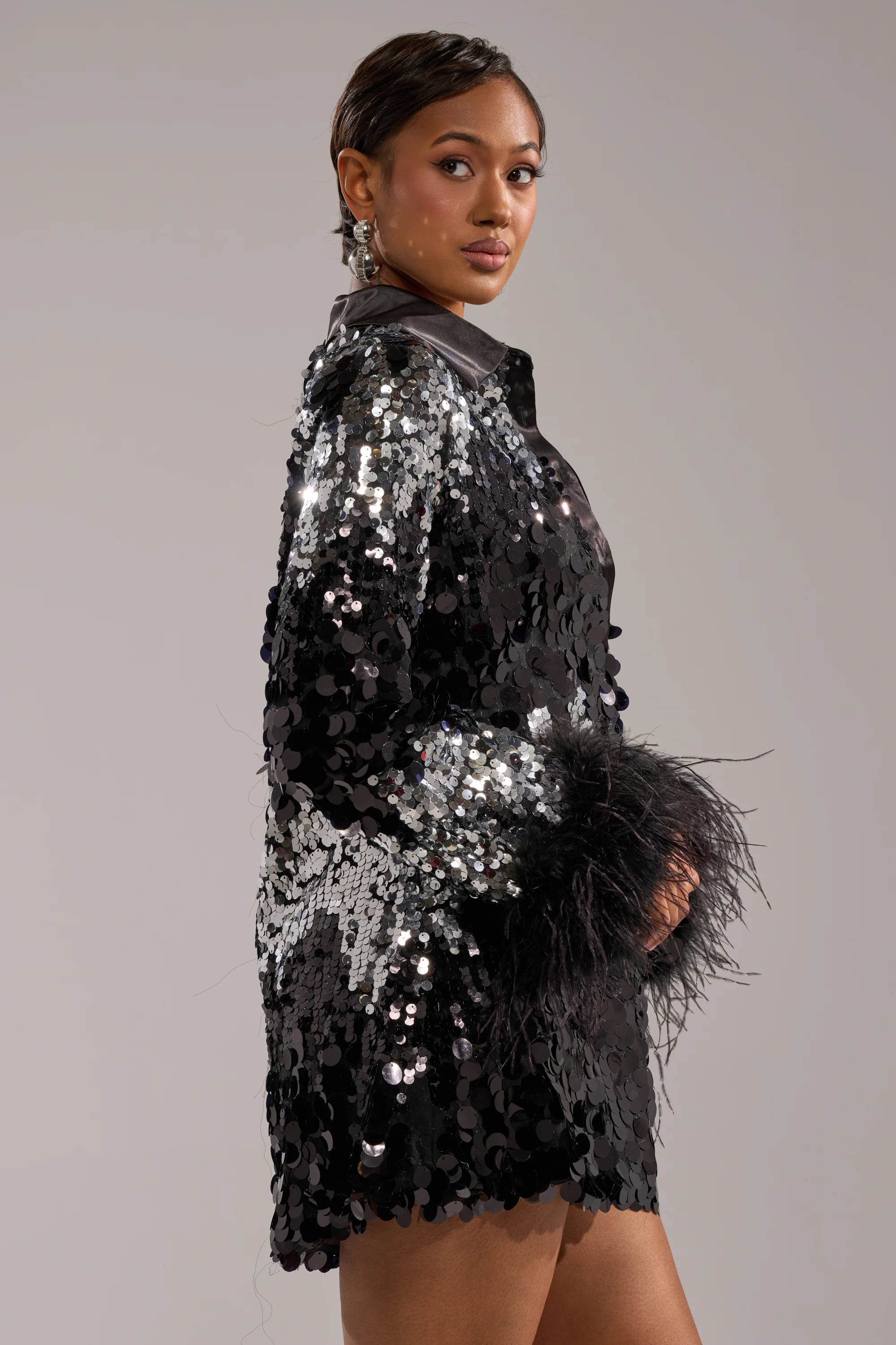 SEQUINS AFTER DARK MINI DRESS - Image 3
