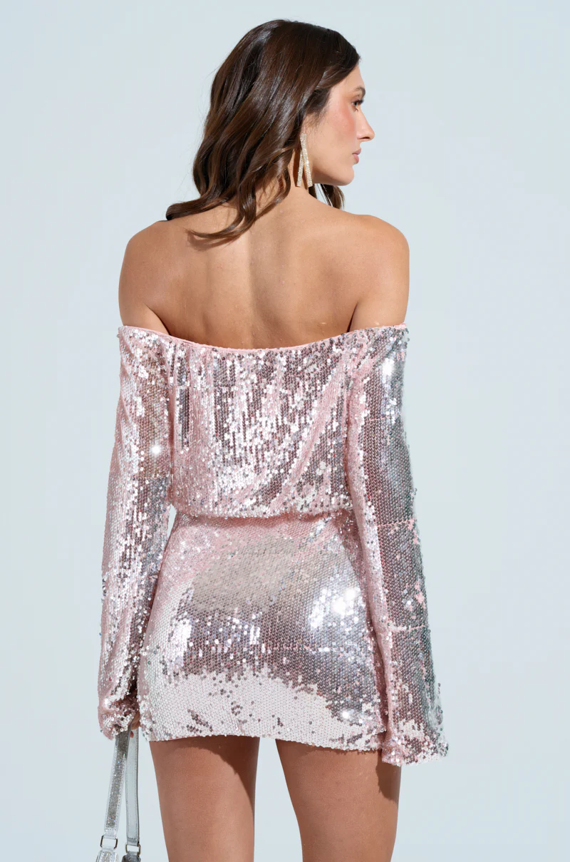 SERENA SEQUIN MINI DRESS - Image 4