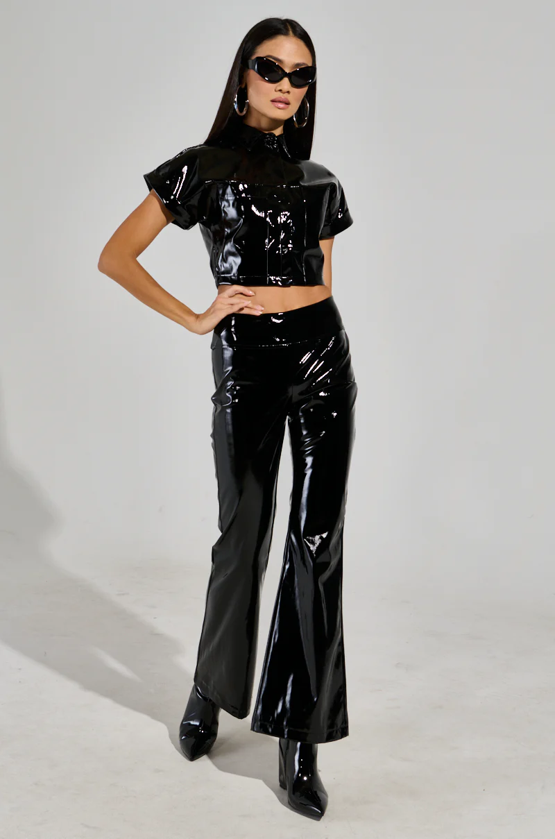 SEXY FOX BUTTON DOWN TOP IN BLACK - Image 6