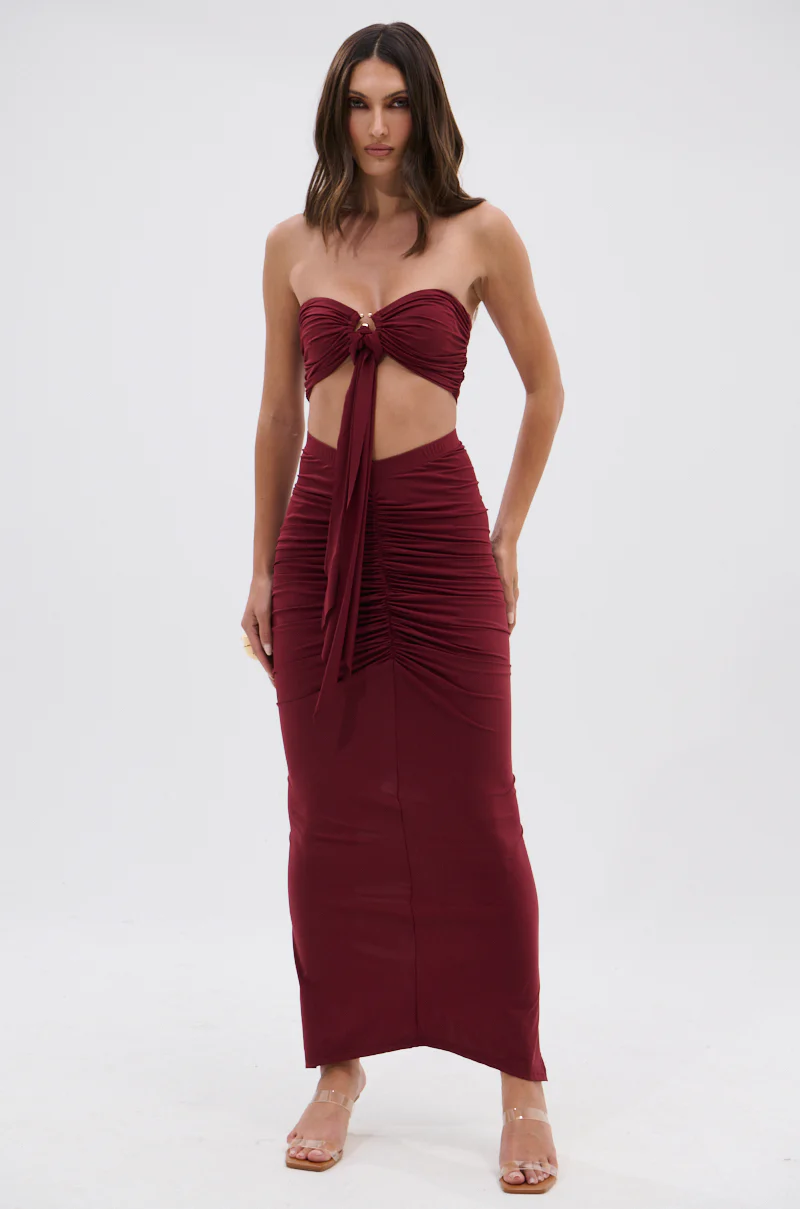 SEXY RUCHED BANDEAU TOP - Image 7