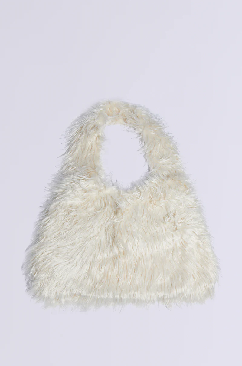 SHAGGADELIC FAUX FUR OVERSIZED TOTE - Image 3
