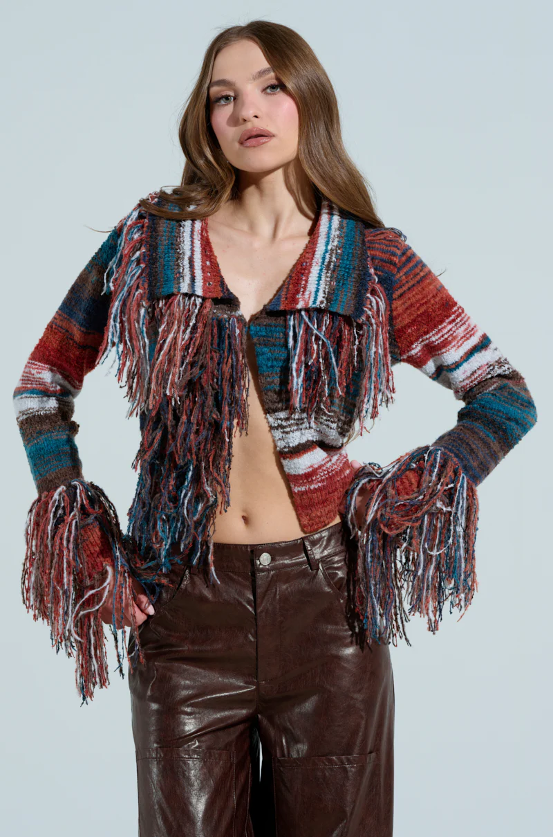 SHAGGY KNIT CARDIGAN - Image 2