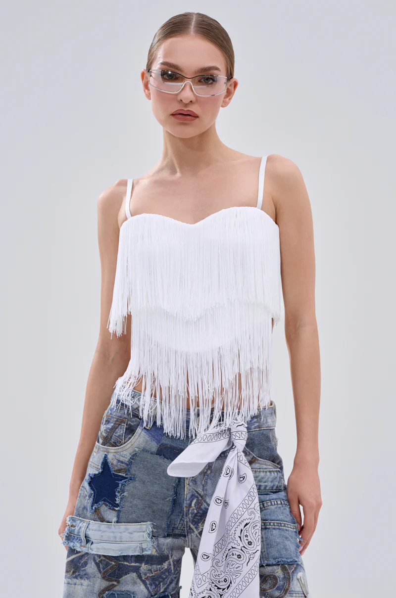 SHAKE IT FOR ME FRINGE BLOUSE - Image 3
