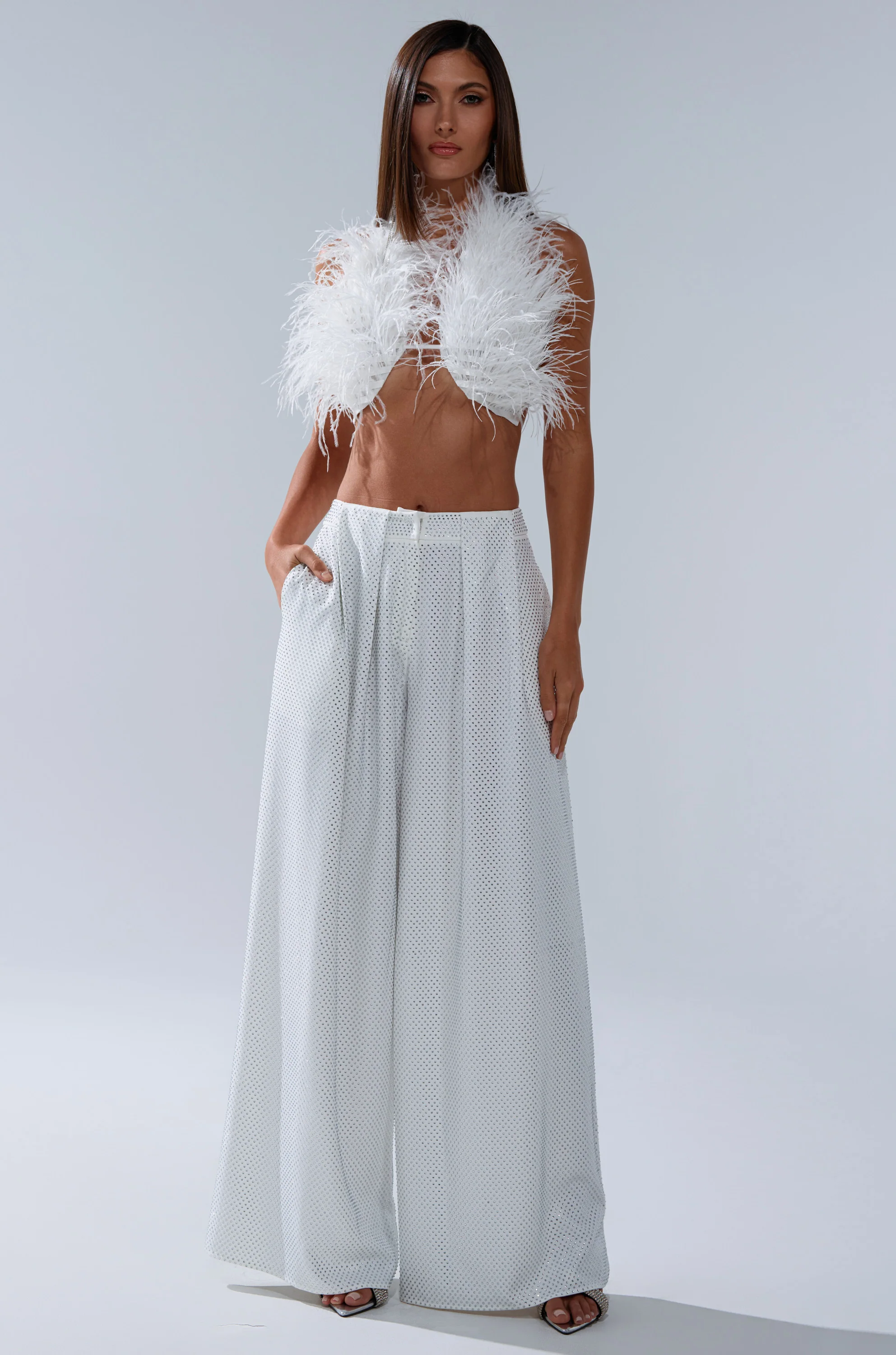 SHAKE IT FOR ME GIRL FEATHER BRALETTE - Image 7