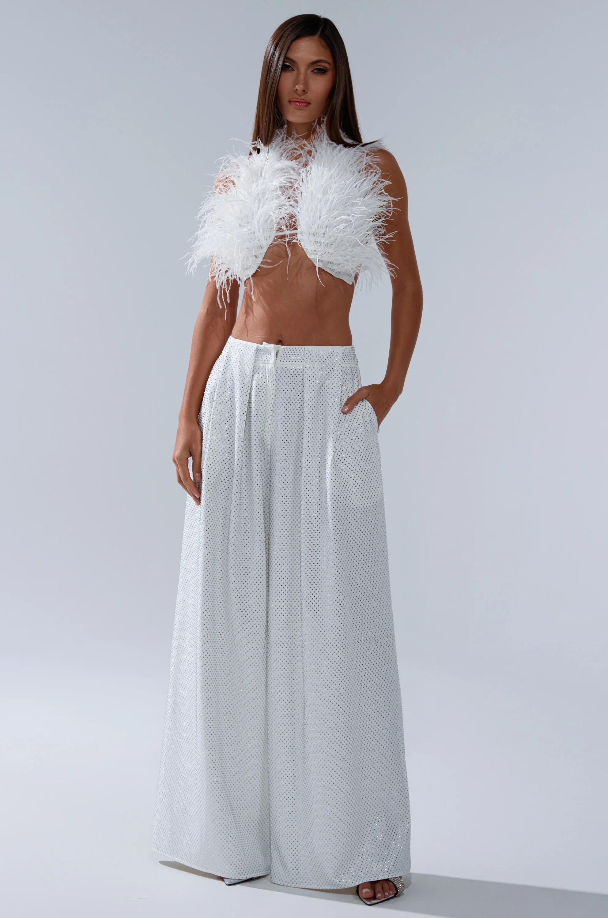 SHAKE IT FOR ME GIRL FEATHER BRALETTE - Image 8