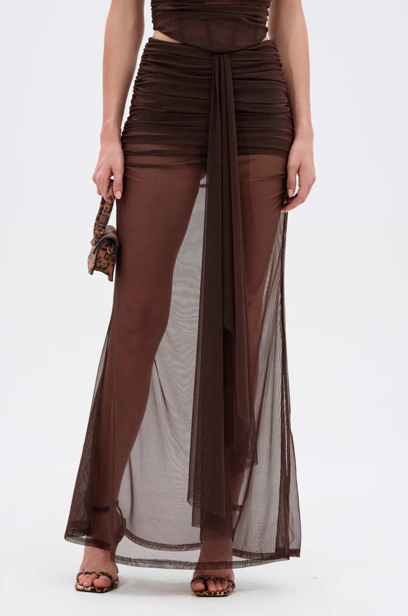 SHAKE IT FOR ME GIRL MESH MAXI SKIRT - Image 2